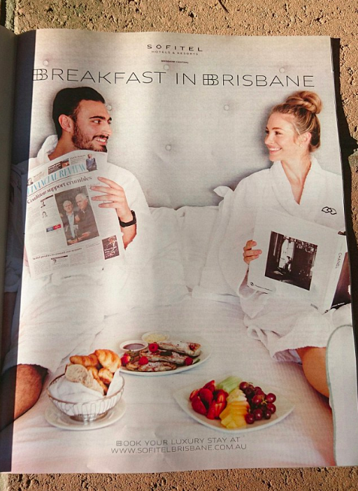 Couples breakfast ad