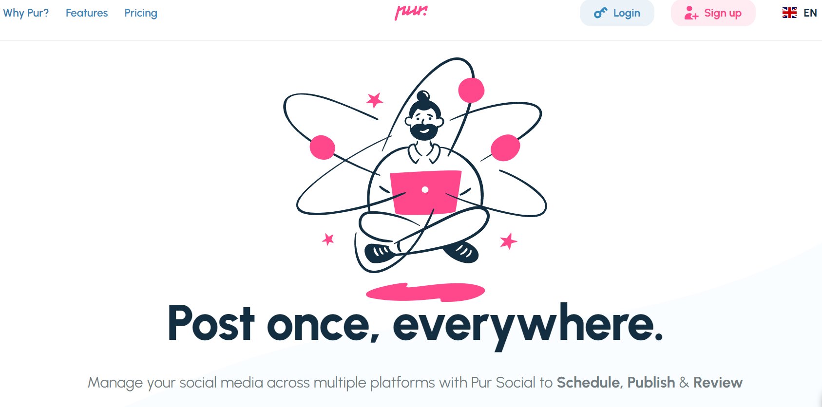 Pur Social platform for Social media management